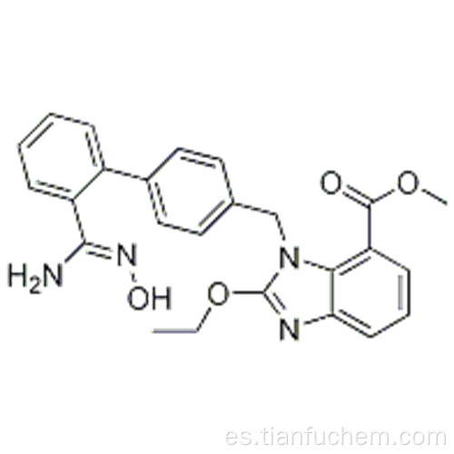 Ácido 1H-bencimidazol-7-carboxílico, 2-etoxi-1 - [[2 &#39;- [(hidroxiamino) iminometil] [1,1&#39;-bifenil] -4-il] metil] -, éster metílico CAS 147403-65- 4